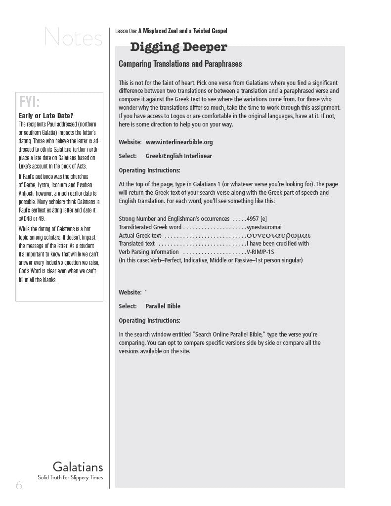 Solid Truth for Slippery Times - Galatians