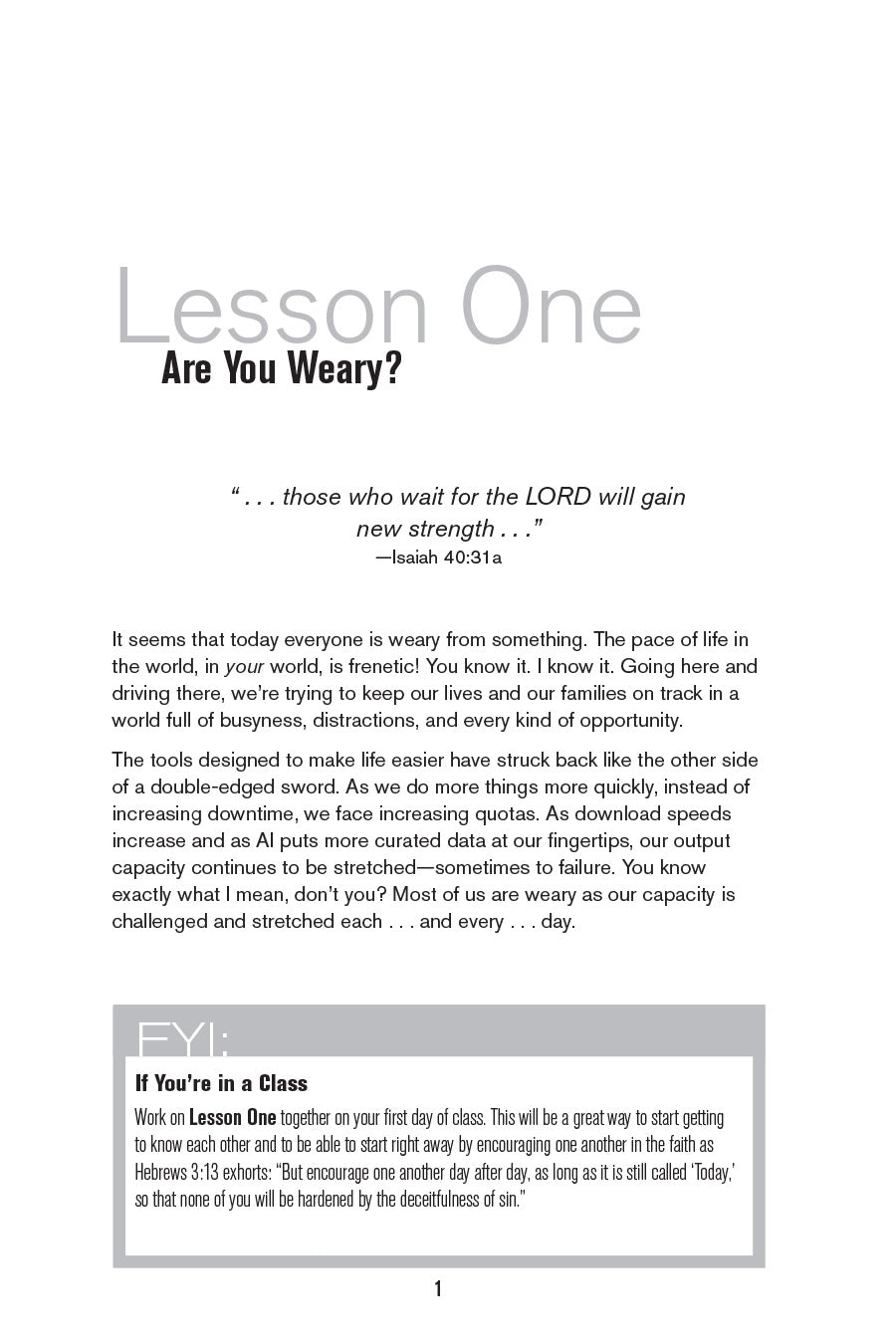 Strength Renewed: Learning to Wait on God